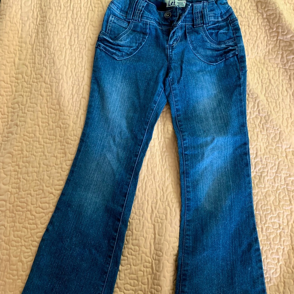 Girls Sparkle Stretchy Jeans